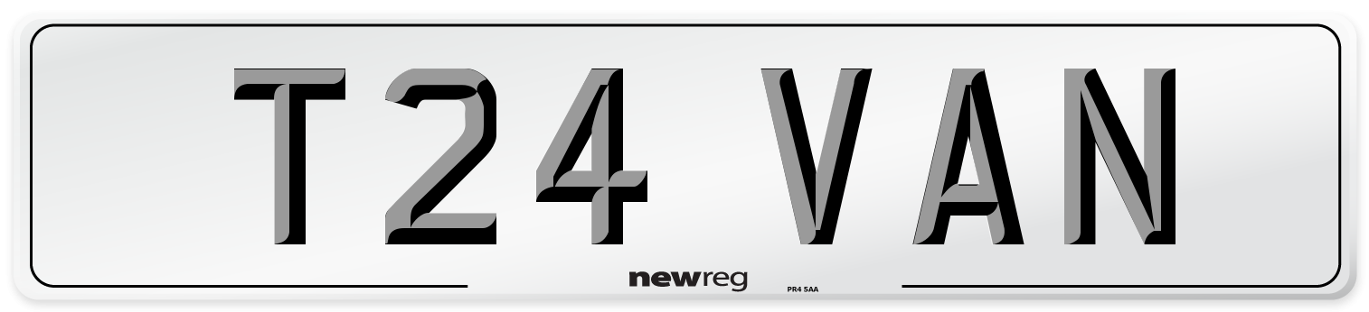 T24 VAN Number Plate from New Reg